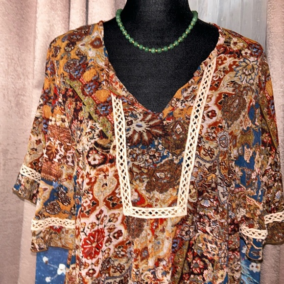 Cha Cha Vente Size M Boho Blouse - Picture 2 of 11